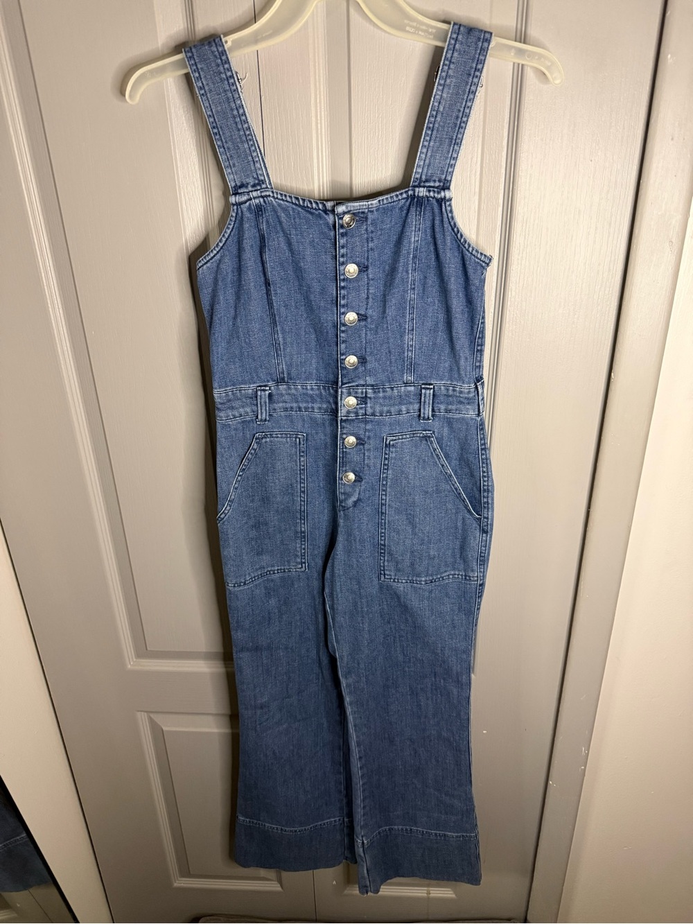 Aerie Light Blue Denim Jumpsuit